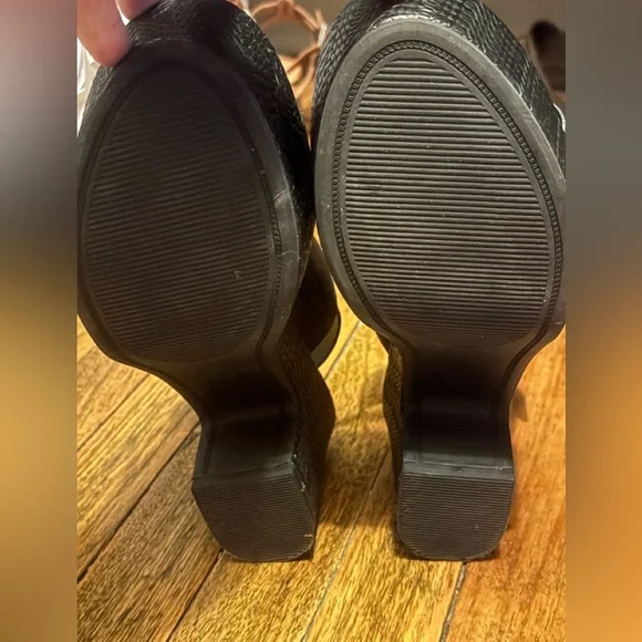A New Day Wedge Platform Heels - Black 8W - Picture 3 of 4